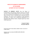 Special Board Meeting Notice